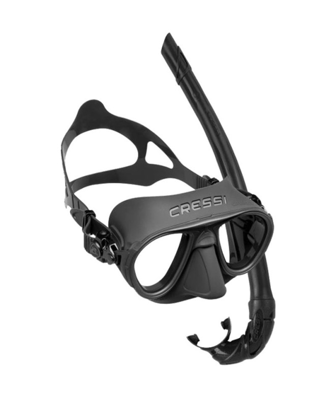 Masque de chasse Sous-Marine Cressi Sub Kit Calibro + Corsica Black