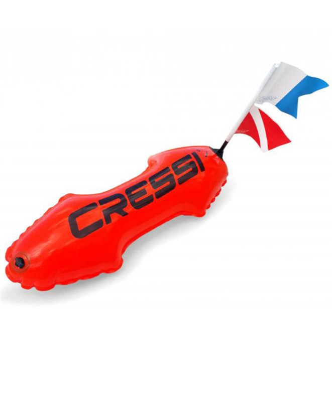 Mini Boya de pesca submarina Cressi Sub Torpedo 7' Laranja