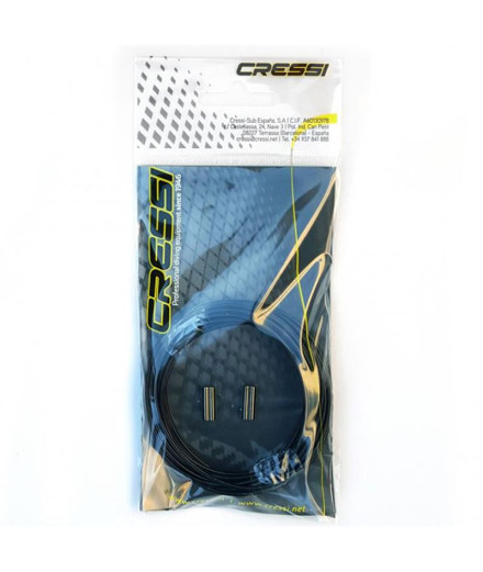 Kit de pesca submarina Cressi Sub Nylon 140 + Rebites Black