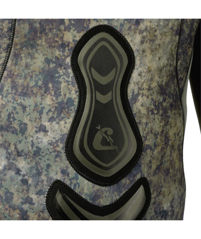 Casaco de pesca submarina Seppia 7 mm Verde