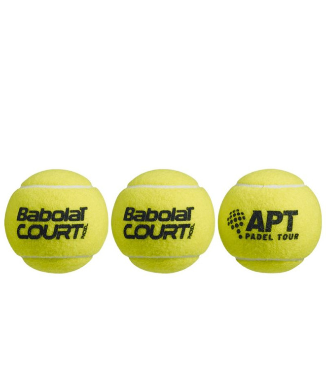 Bolas pádel Babolat Court da X3 Yellow