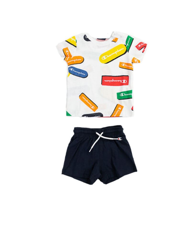 Set Champion T-Shirt et short Baby Blanc