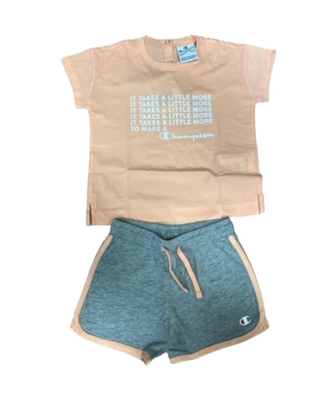 Ensemble Champion T-shirt et survêtement Baby Beige