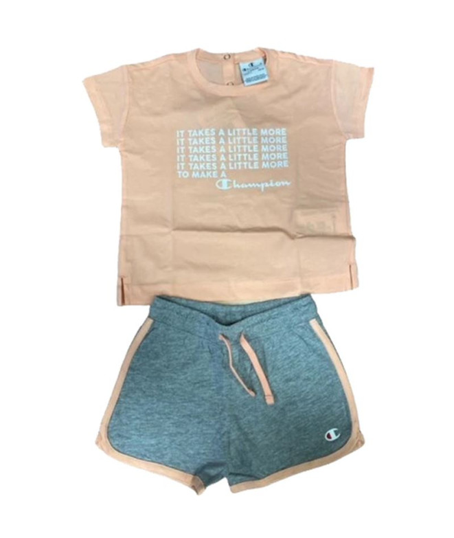 Set Champion T-shirt and Tracksuit Baby Beige