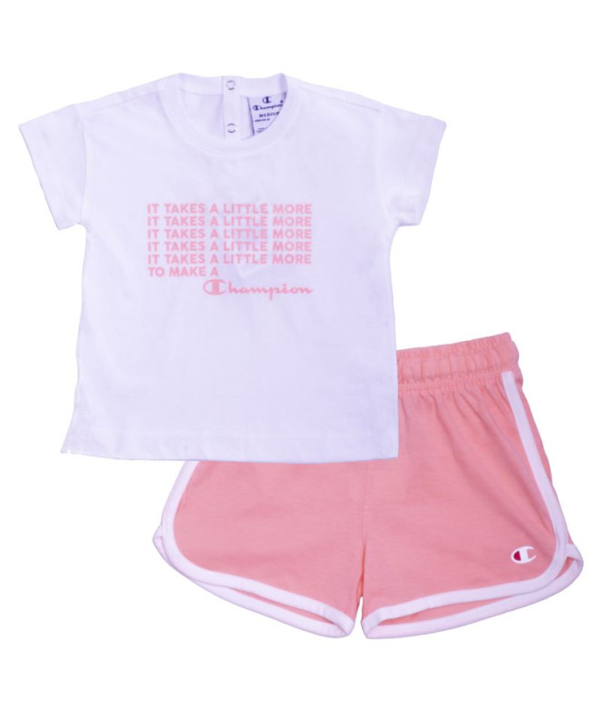 Conjunto Champion T-Shirt And Tracksuit Baby White