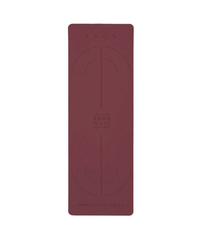Tapi de yoga Born Living Yoga Mat Wave 6 mm Wine