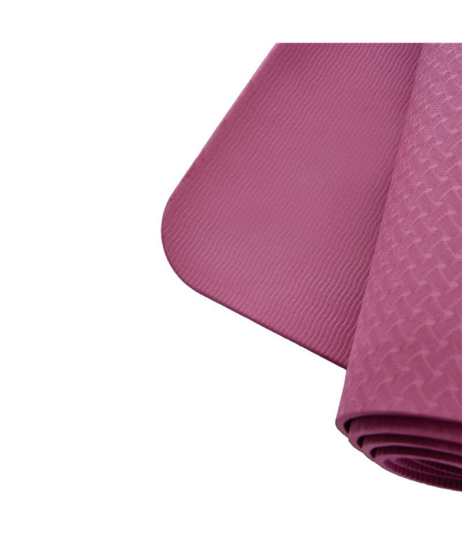 Esterilla Born Living Yoga Mat Wave 6 mm Wine