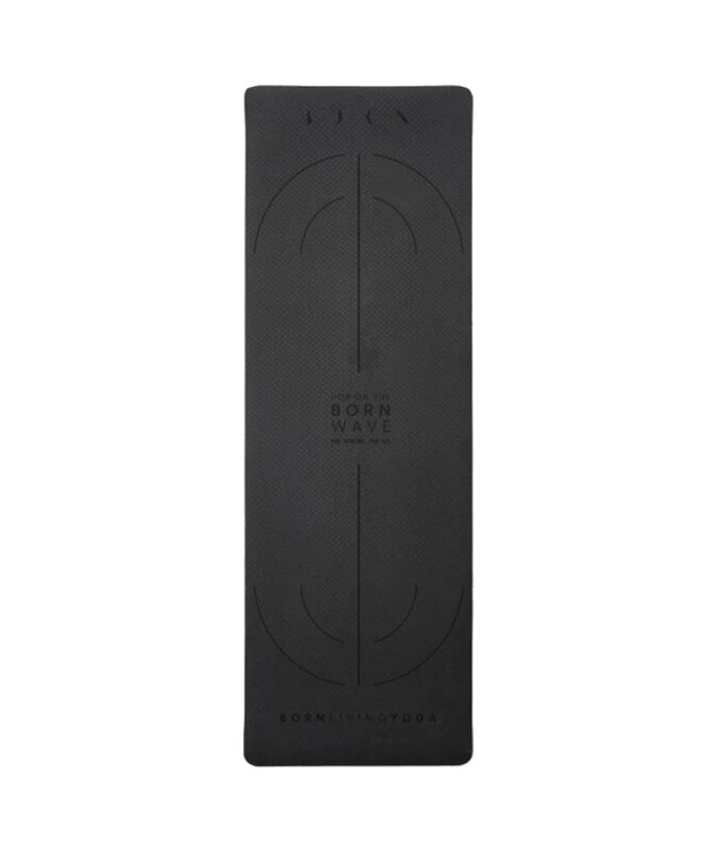 Esterilla Born Living Yoga Mat Wave 6 mm Black