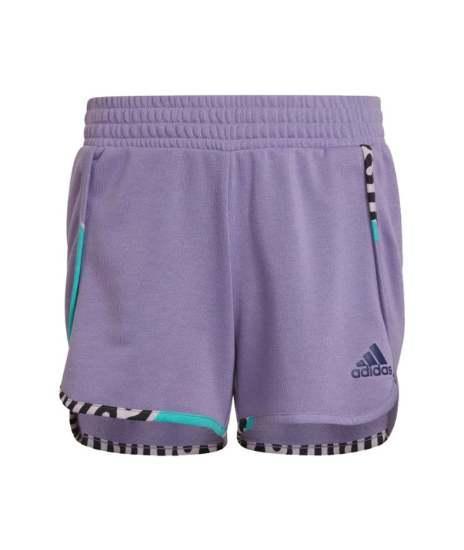 Calções Adidas Aeroready Power Cotton Knit para rapariga
