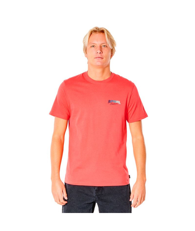 T-shirt Rip Curl Surf Revival InvertedRed Homme
