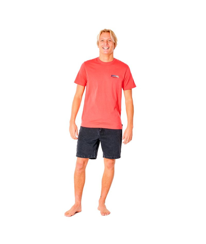 Camiseta Rip Curl Surf Revival InvertedRed Hombre