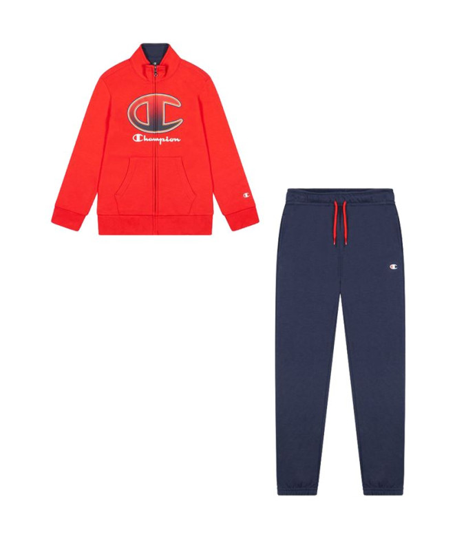 Set Champion Full Zip Kids Vermelho