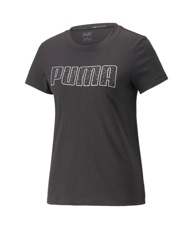 Camisola de manga curta Puma Stardust Crystalline W Preto