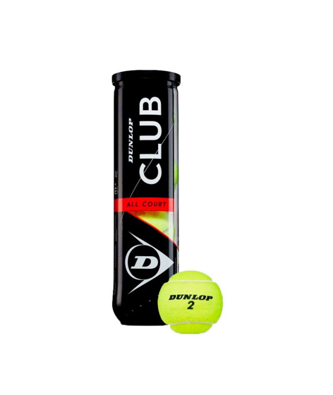 Bolas de ténis Dunlop Club AC Amarelo