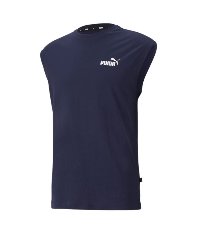 T-shirt Homme Puma Essentials Sans Manches Bleu