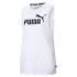 Camiseta Puma Essentials Cut Off Logo Blanco