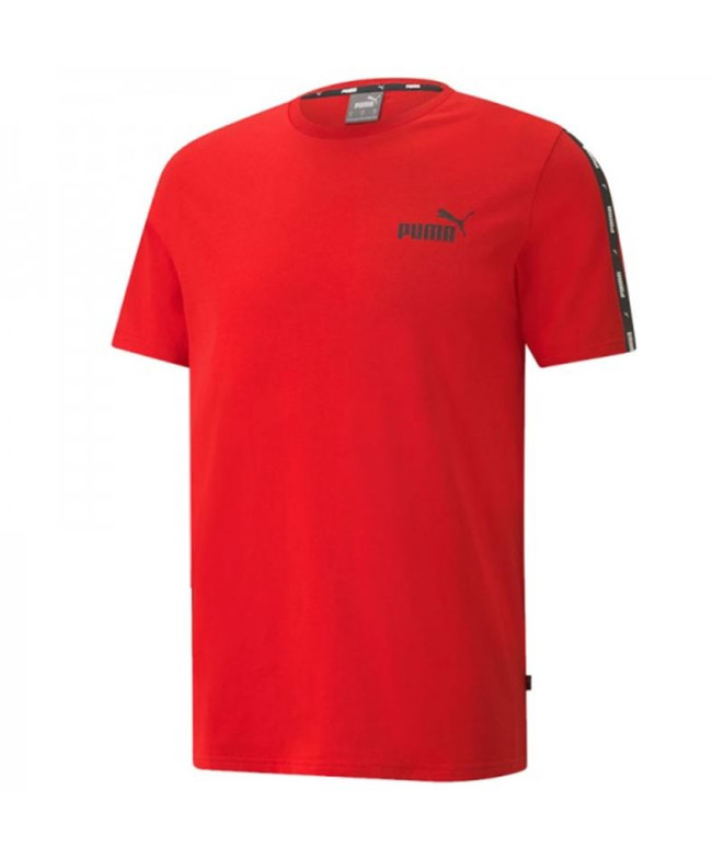 Camiseta manga curta Puma Essentials+ M Vermelho