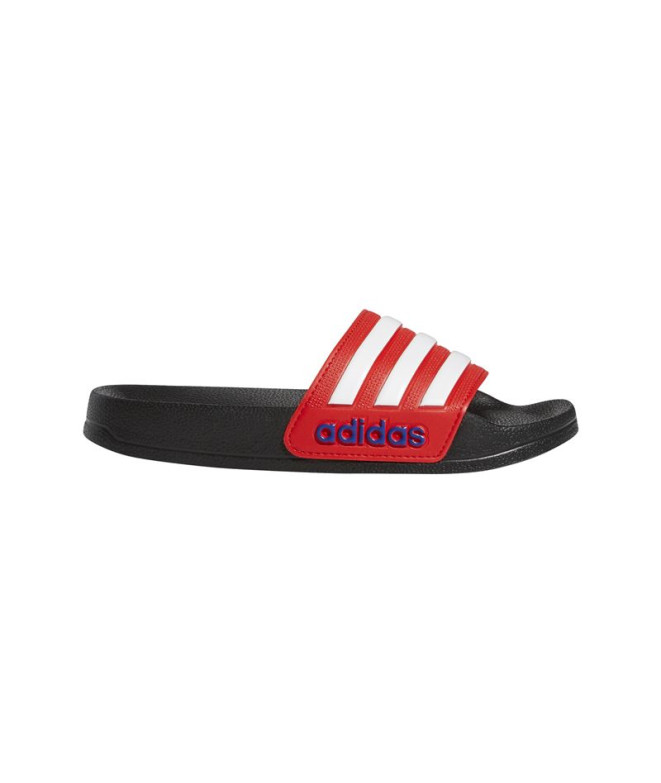 Chinelos adidas Infantil Adilette Chuveiro Vermelho