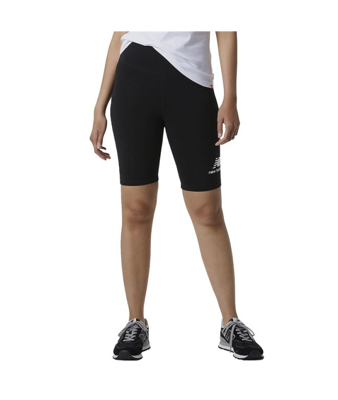 Leggings New Balance Essentials Stacked Fitted Noir