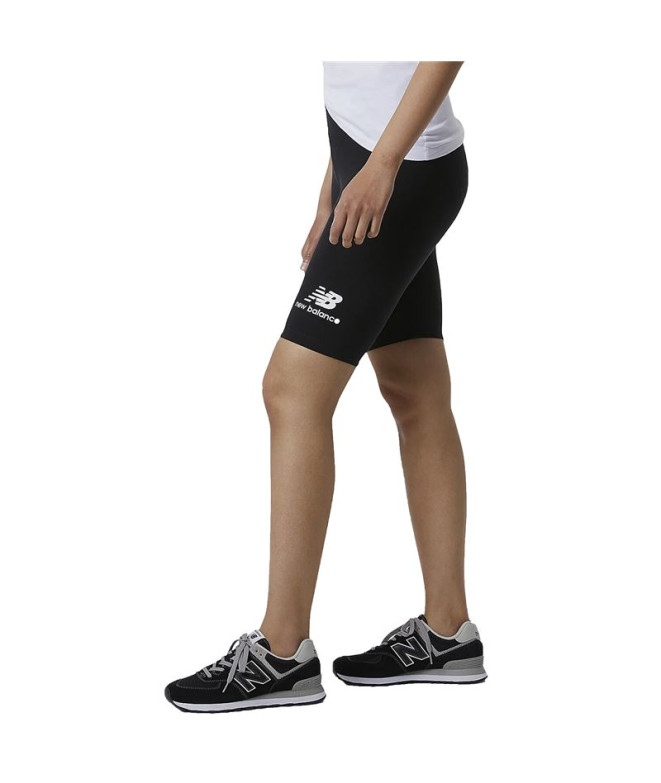 Mallas New Balance Essentials Stacked Fitted Black