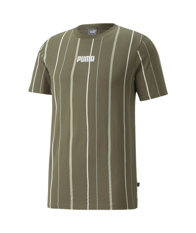 Camisola de manga curta Puma Modern Basics M Verde