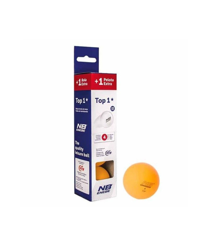 Pelotas de ping-pong Enebe 3+1 Top 1 40 mm Orange