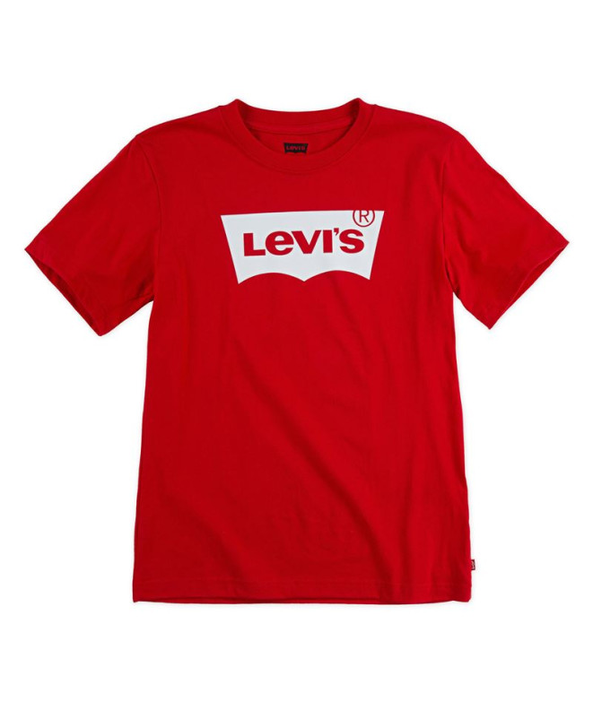 T-shirt de manga curta vermelha Levi's Batwing Boys