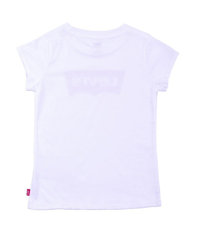 T-shirt de manga curta branca Levi's Batwing Boys