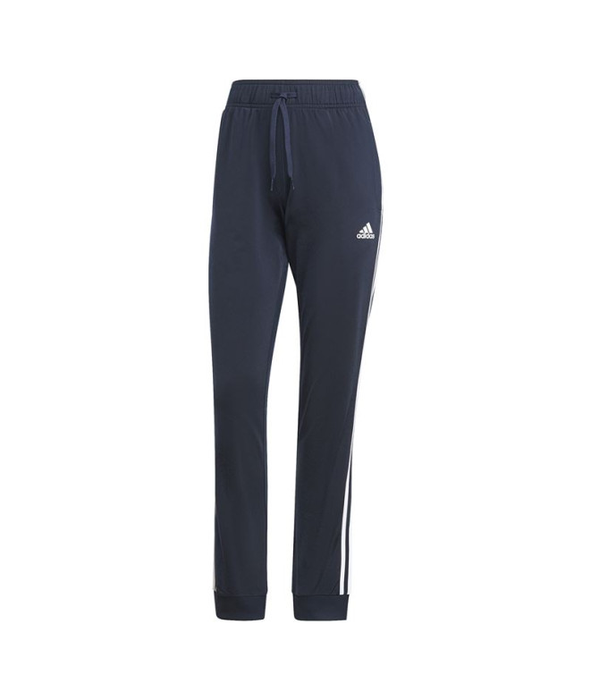 Pantalon adidas Primegreen Essentials Warm-up slim fuselé 3 bandes Bleu