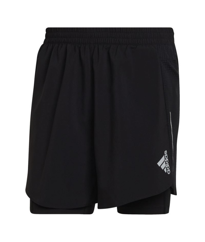 Pantalones cortos de running adidas Two-in-One M Black