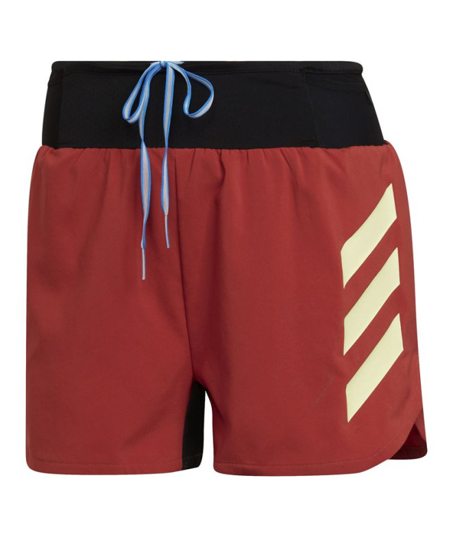 Pantalones cortos de Running adidas Terrex Agravic W Red