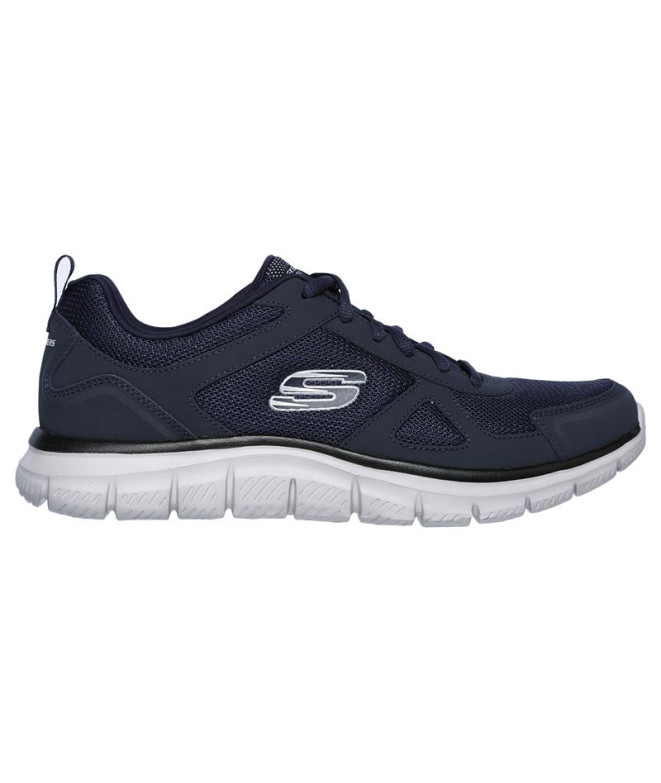 Chaussures Skechers Track- Scloric Homme Navy Leather/Mesh/Pu/Trim