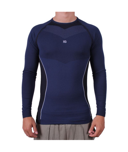 T-Shirt thermique Sport HG Hommes Bleu