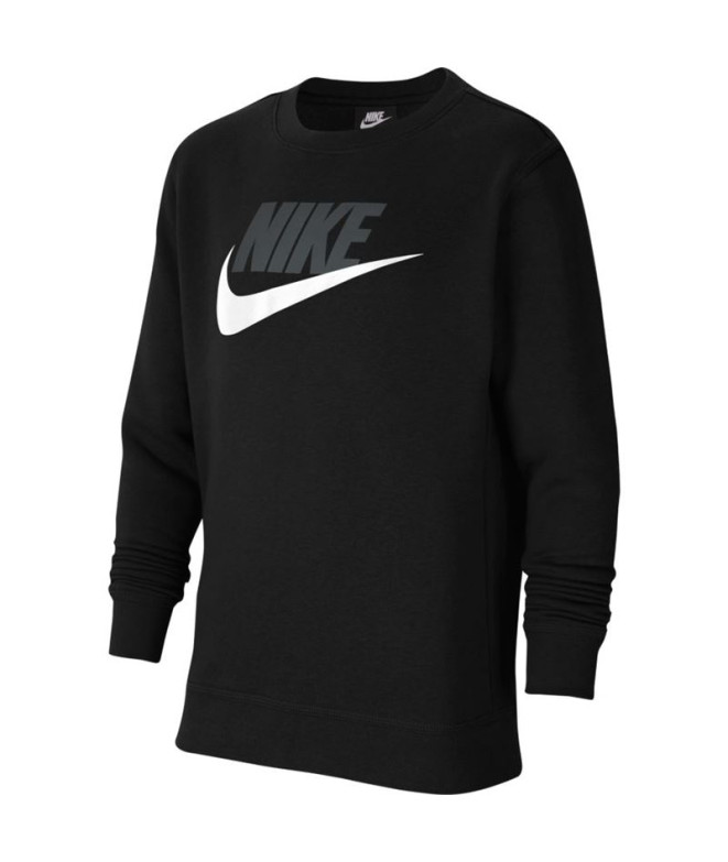 Moletom Nike Sportswear Club Fleece Rapazes Preto