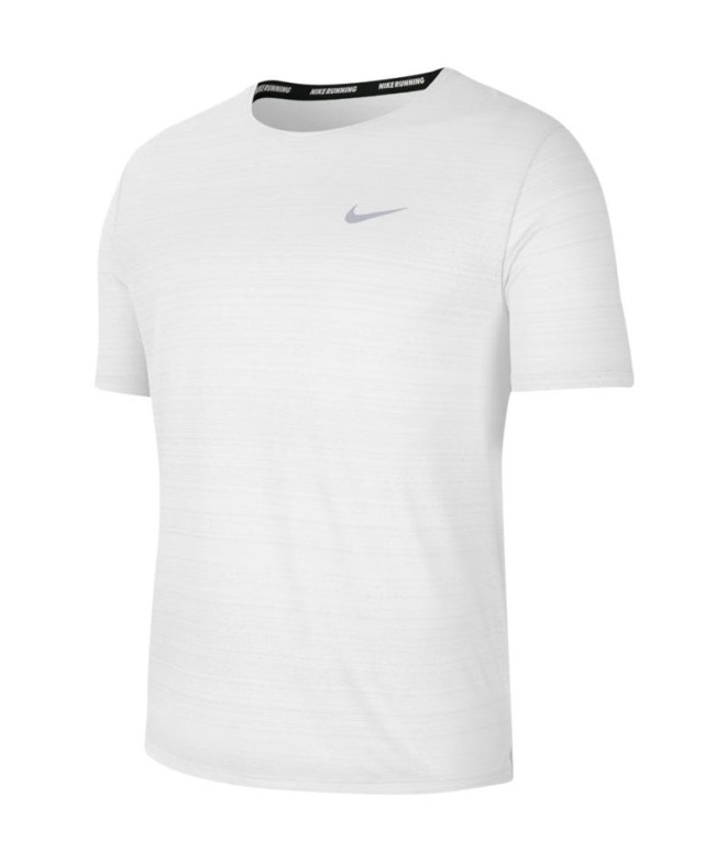 T-shirt Running Nike Dri-FIT Miler M Branco