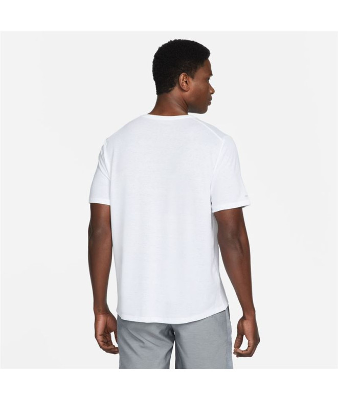 T-shirt running Nike de Dri-FIT Miler M Blanc