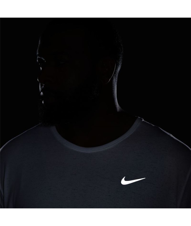 T-shirt running Nike de Dri-FIT Miler M Blanc