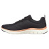 Chaussures Skechers Flex Appeal 4.0-Bril Femme Maille noire / Garniture or rose