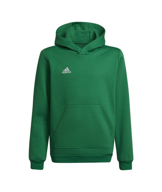 Casaco com capuz para futebol adidas Entrance 22 Kids Green