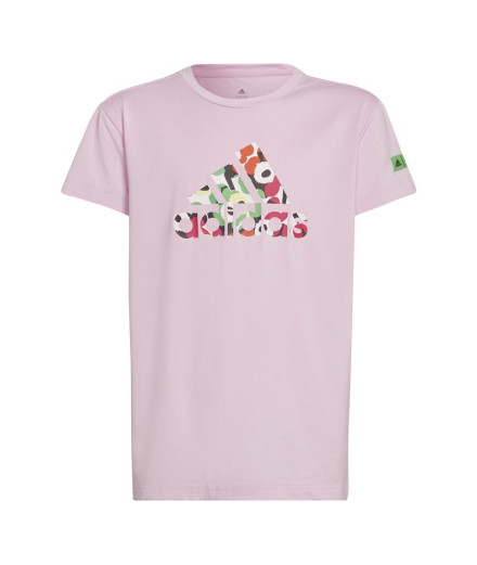 T-shirt adidas Aeroready Training Floral-Print Girls Pink