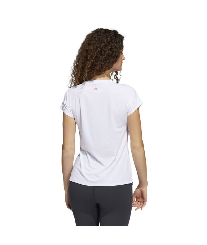 T-shirt de fitness adidas Training 3B W Branco