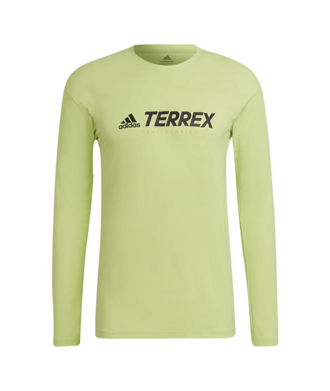 Camisa Running adidas Terrex Primeblue Trail M Verde