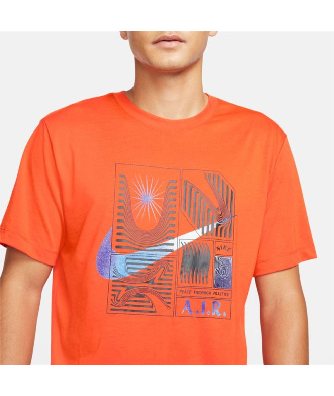 Camiseta Nike Yoga Dri-FIT A.I.R M Laranja