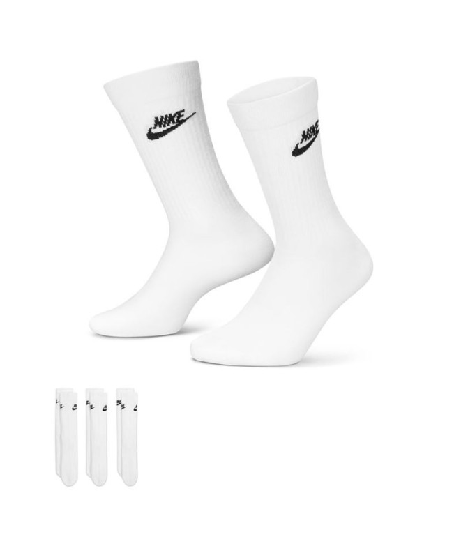 Meias Nike Sportswear Everyday Essential PK3 Branco
