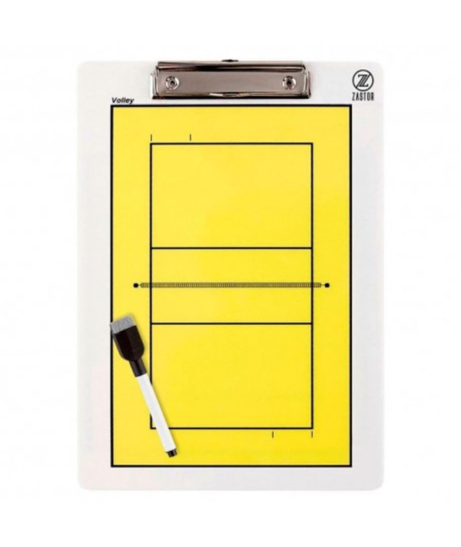 Quadro-negro Zastor Voleibol tática reversível Play 34x23 - Amarelo