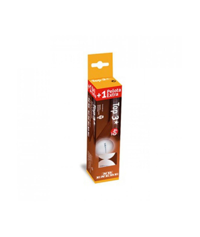 Boîte 3+1 Balles Enebe Haut 3* 40 MM Blanc