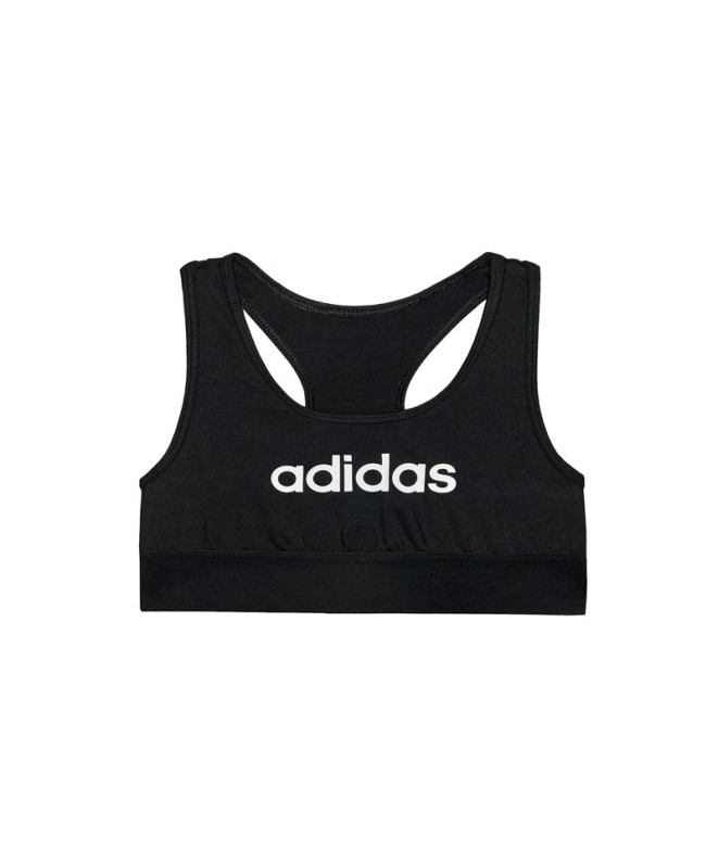 Fitness top adidas Sports Single Jersey Fitted Girl Black