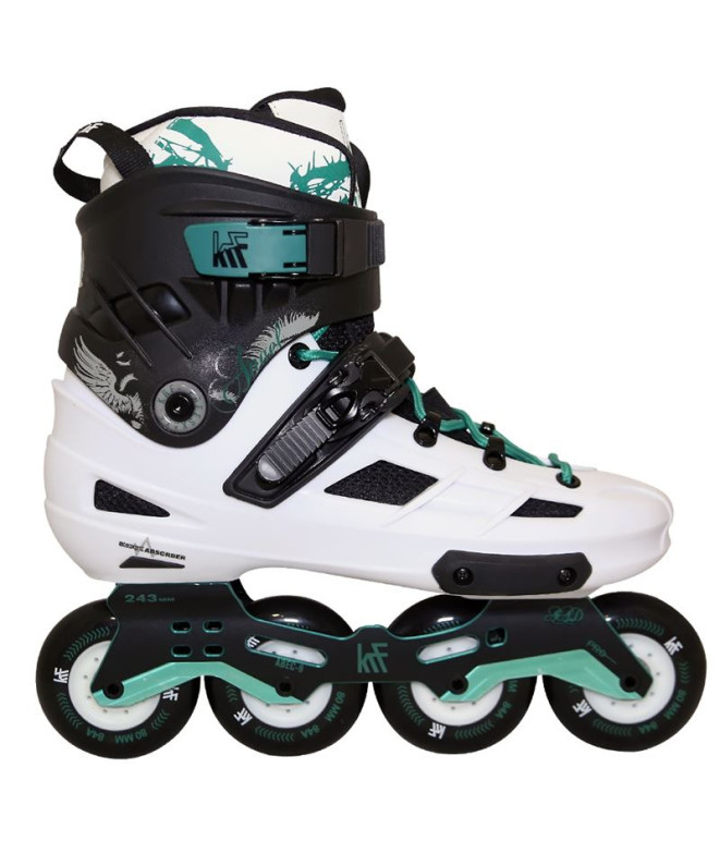 Patins em linha KRF Freeskate Angel 4x80 Branco/Verde