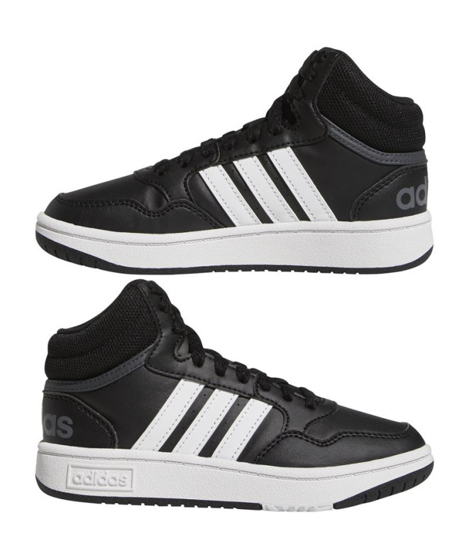 Zapatillas adidas Hoops Mid Kids Negro