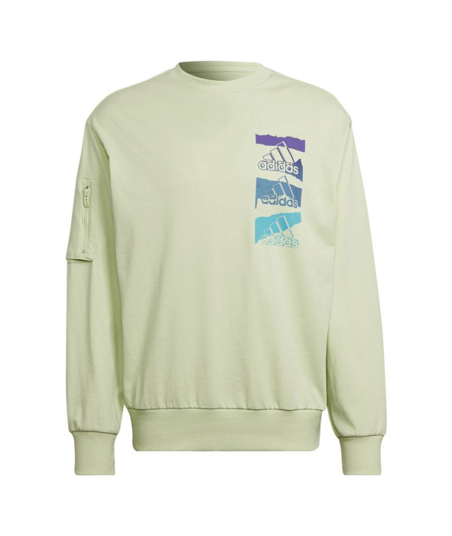 Sweatshirt adidas Essentials Brandlove Verde